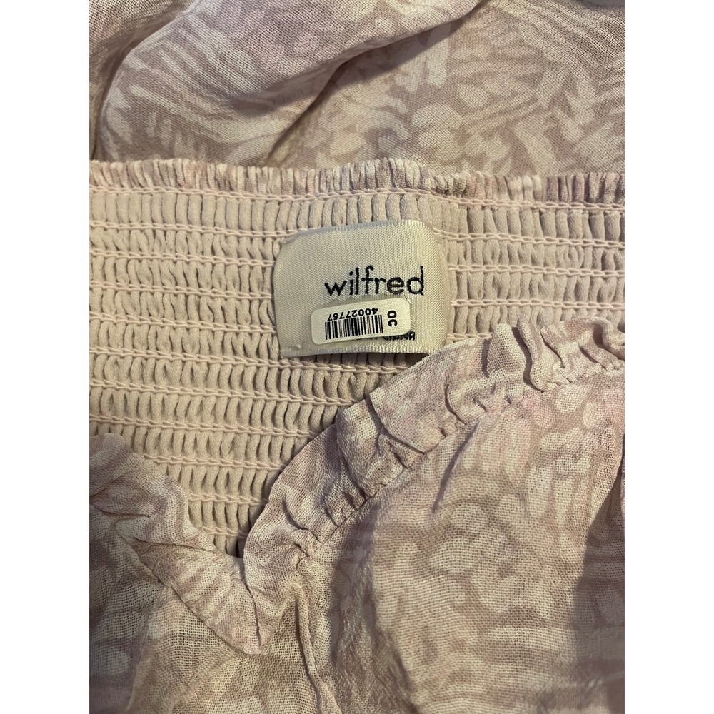 Wilfred Broadway Midi Dress Purple Floral Print Spaghetti Strap Summer Casual - Picture 4 of 8